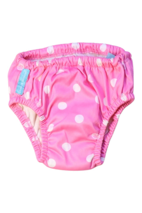 A Pink Swim Diapers from Charlie Banana in size 6-12M for girl. (Front View)
