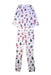 A White Pyjama Sets from Angel Dear in size 5T for neutral. (Front View)
