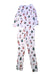 A White Pyjama Sets from Angel Dear in size 5T for neutral. (Back View)