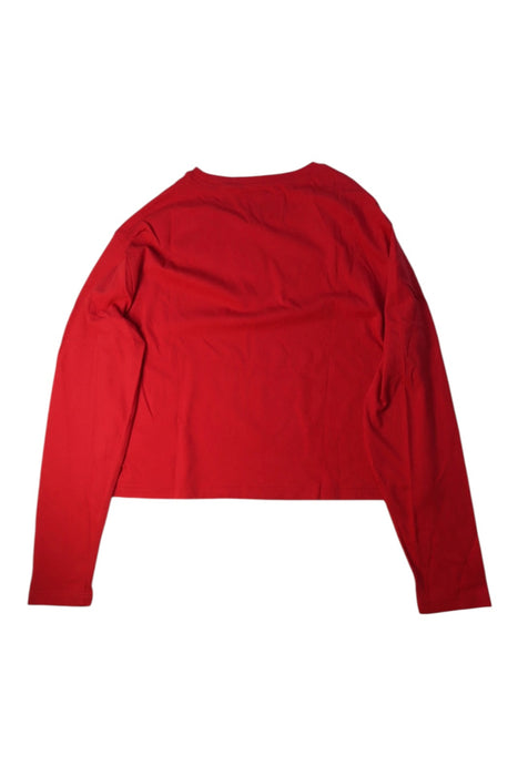 A Red Long Sleeve Tops from Crewcuts in size 12Y for girl. (Back View)