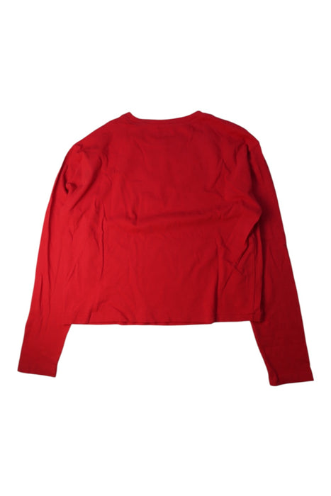A Red Long Sleeve Tops from Crewcuts in size 10Y for girl. (Back View)
