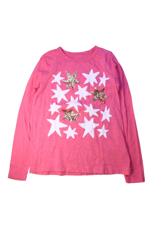 A Pink Long Sleeve Tops from Crewcuts in size 10Y for girl. (Front View)