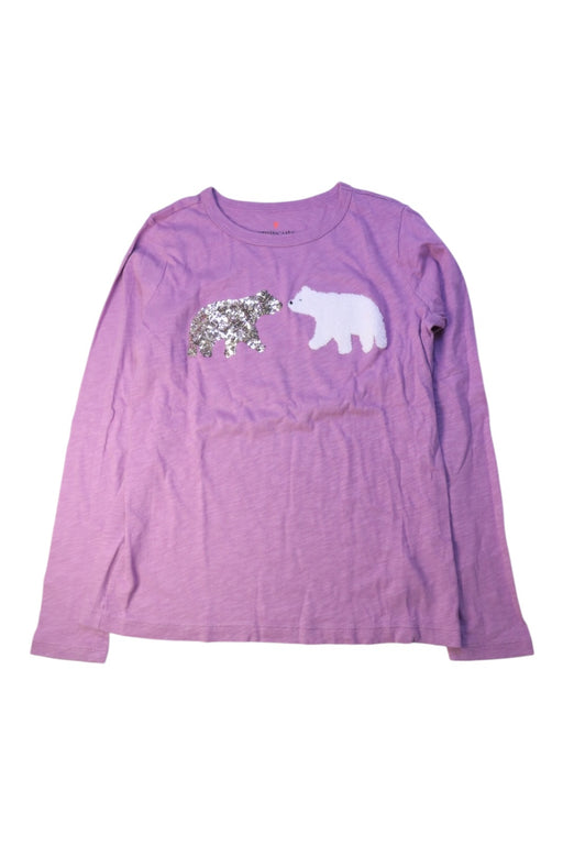 A Purple Long Sleeve Tops from Crewcuts in size 10Y for girl. (Front View)
