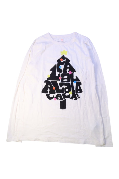 A White Long Sleeve T Shirts from Crewcuts in size 12Y for girl. (Front View)