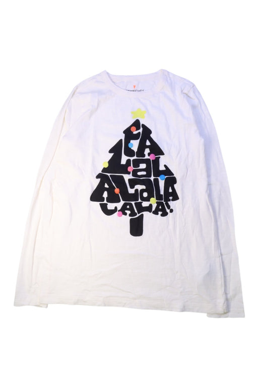 A White Long Sleeve T Shirts from Crewcuts in size 12Y for girl. (Front View)