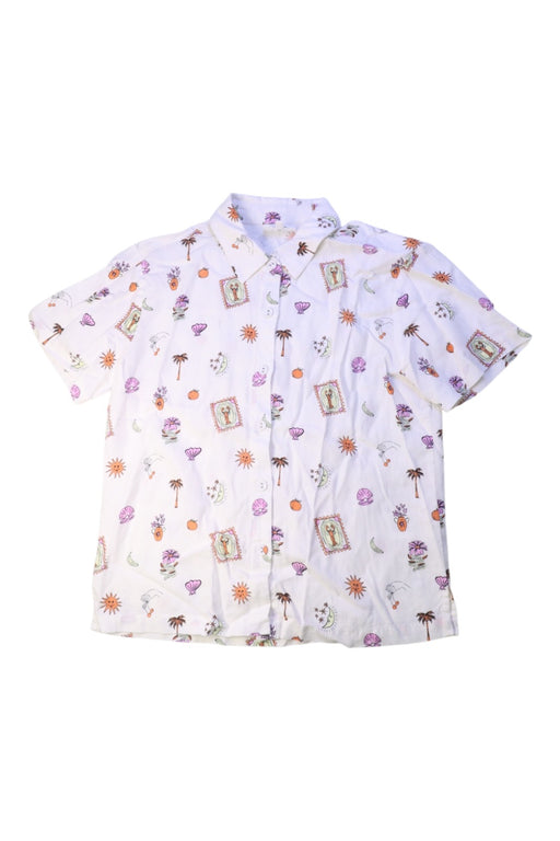 A White Short Sleeve Shirts from Seed in size 10Y for girl. (Front View)
