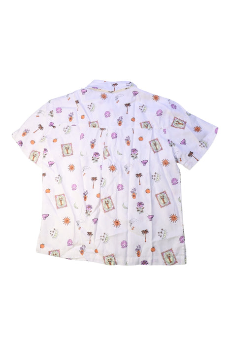 A White Short Sleeve Shirts from Seed in size 10Y for girl. (Back View)