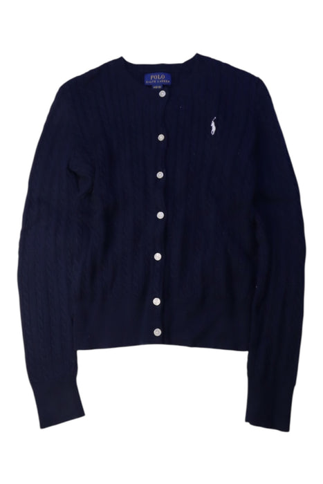 A Navy Cardigans from Polo Ralph Lauren in size 8Y for girl. (Front View)
