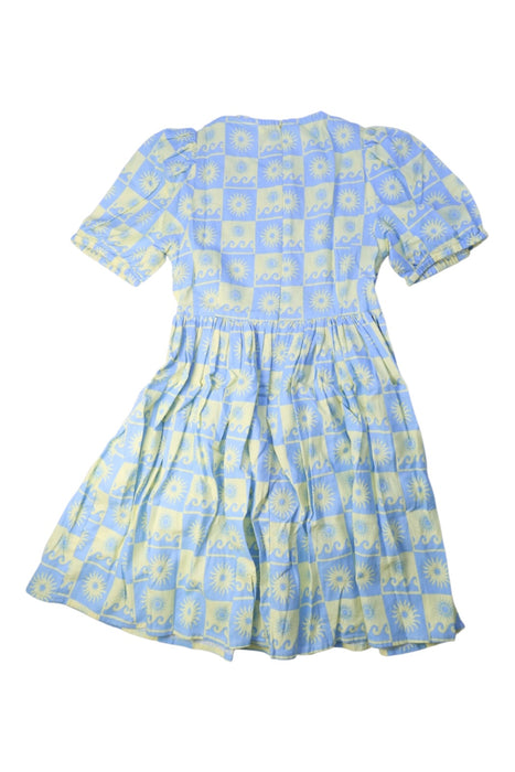 A Blue Short Sleeve Dresses from Seed in size 12Y for girl. (Back View)