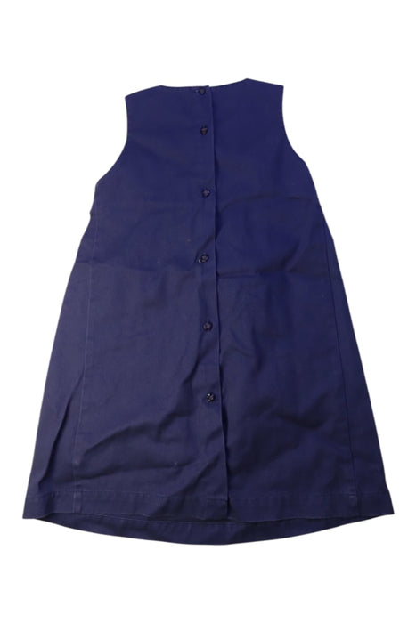 A Navy Sleeveless Dresses from Ralph Lauren in size 6T for girl. (Back View)