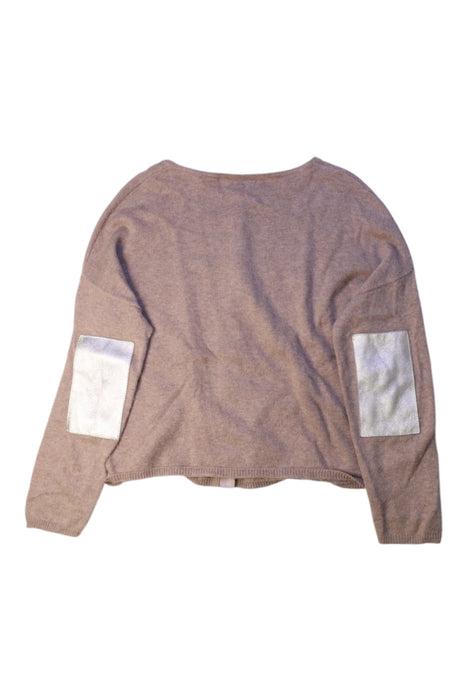 A Brown Cardigans from Excuse My French in size 6T for girl. (Back View)
