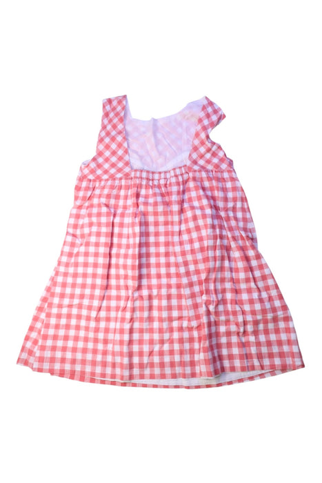 A Pink Sleeveless Dresses from Gocco in size 7Y for girl. (Back View)