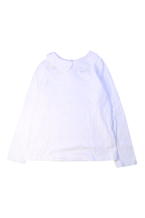 A White Long Sleeve Shirts from Jacadi in size 8Y for girl. (Front View)