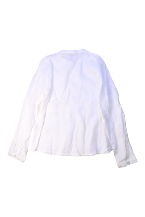 A White Long Sleeve Shirts from Bonpoint in size 8Y for boy. (Back View)