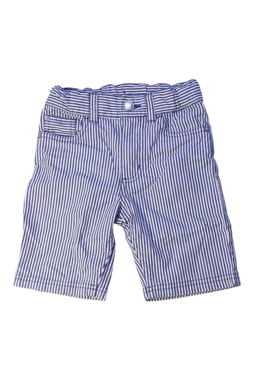 A Blue Shorts from Petit Bateau in size 5T for boy. (Front View)