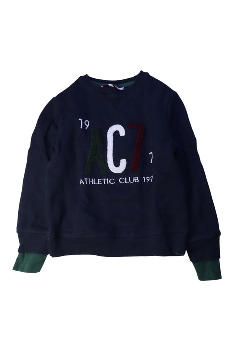 A Navy Crewneck Sweatshirts from Cyrillus in size 4T for boy. (Front View)