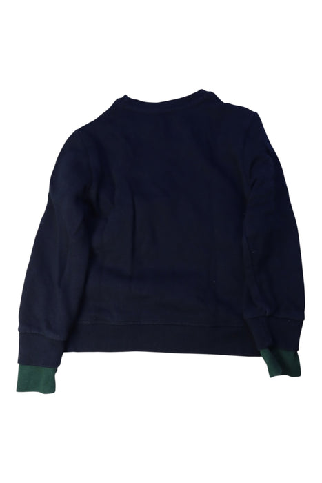 A Navy Crewneck Sweatshirts from Cyrillus in size 4T for boy. (Back View)