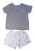 A Grey Pyjama Sets from Petit Bateau in size 4T for boy. (Front View)
