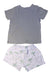 A Grey Pyjama Sets from Petit Bateau in size 4T for boy. (Back View)