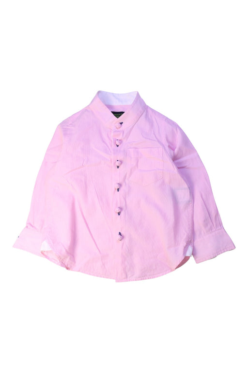 A Pink Long Sleeve Shirts from Shanghai Tang in size 2T for boy. (Front View)