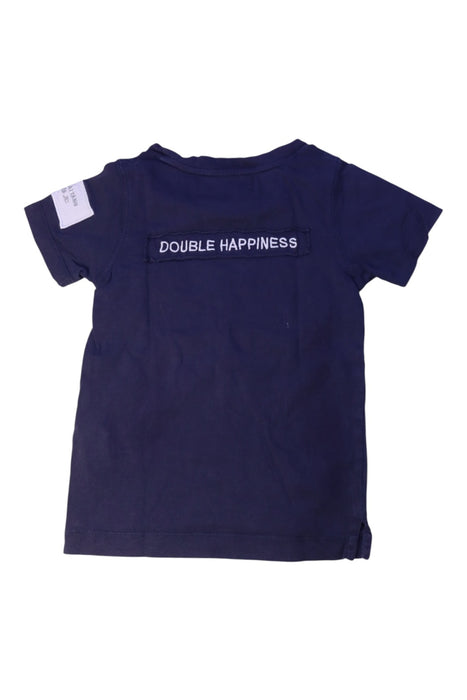 A Navy Short Sleeve T Shirts from Shanghai Tang in size 2T for boy. (Back View)