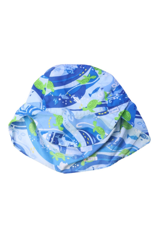 A Blue Sun Hats from i play in size 2T for boy. (Front View)
