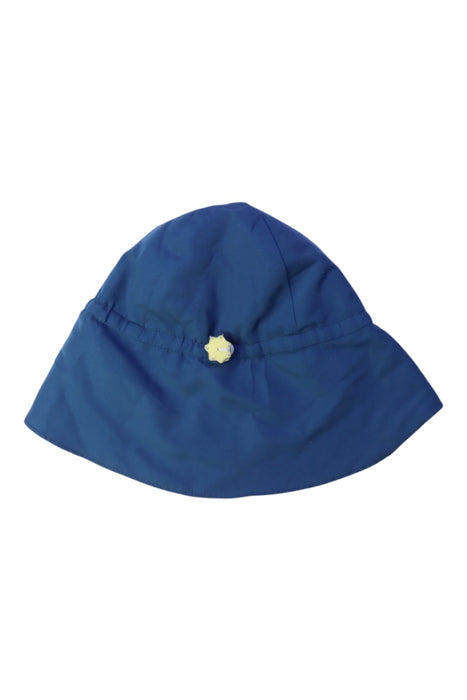 A Navy Sun Hats from i play in size 2T for boy. (Back View)