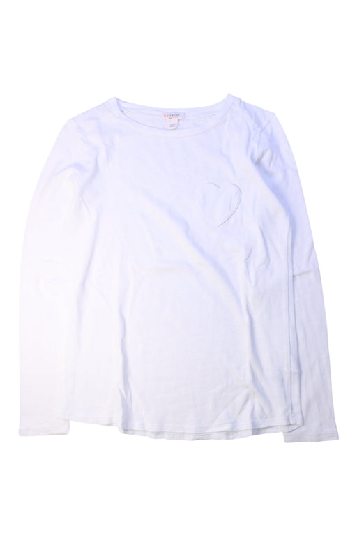 A White Long Sleeve Tops from Crewcuts in size 8Y for girl. (Front View)