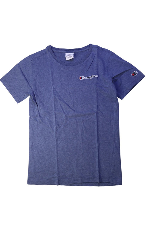 A Blue Short Sleeve T Shirts from Champion in size 11Y for boy. (Front View)
