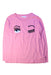 A Pink Long Sleeve T Shirts from Chiara Ferragni in size 9Y for girl. (Front View)