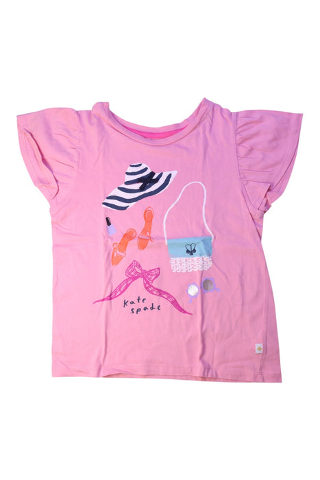 A Pink Short Sleeve Tops from Kate Spade in size 12Y for girl. (Front View)