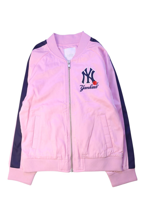 A Pink Lightweight Jackets from MLB in size 9Y for girl. (Front View)