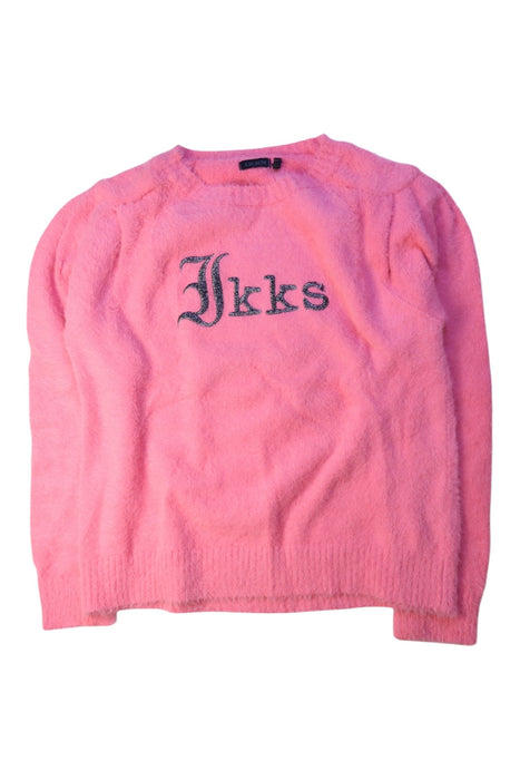 A Pink Knit Sweaters from IKKS in size 10Y for girl. (Front View)