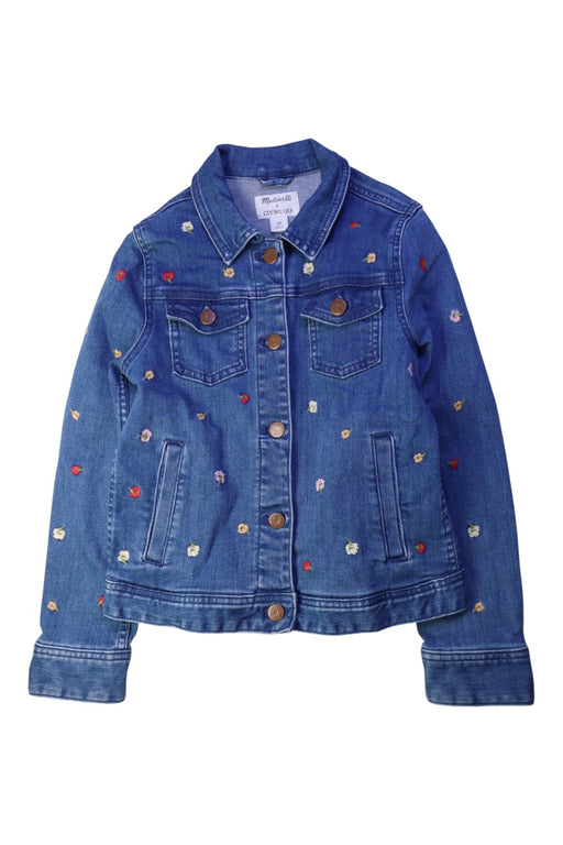 A Blue Lightweight Jackets from Madewell x Crewcuts in size 10Y for girl. (Front View)