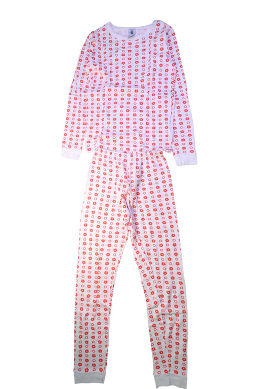 A Pink Pyjama Sets from Petit Bateau in size 10Y for girl. (Front View)