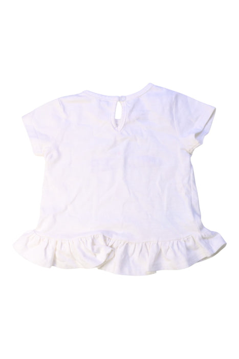 A White Short Sleeve Tops from Tommy Hilfiger in size 6-12M for girl. (Back View)