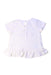 A White Short Sleeve Tops from Tommy Hilfiger in size 6-12M for girl. (Back View)