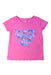 A Pink Short Sleeve T Shirts from Guess in size 2T for girl. (Front View)