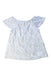 A White Short Sleeve Tops from Calvin Klein in size 6-12M for girl. (Front View)