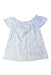 A White Short Sleeve Tops from Calvin Klein in size 6-12M for girl. (Back View)