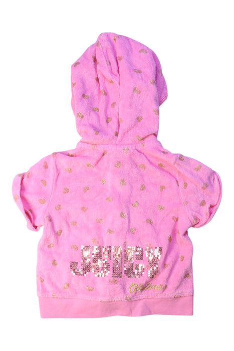 A Pink Zippered Sweatshirts from Juicy Couture in size 3T for girl. (Back View)