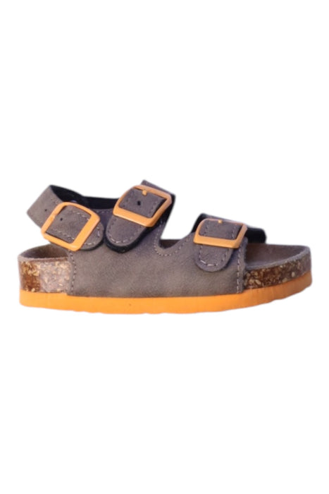 A Grey Sandals from Colors of California in size 12-18M for neutral. (Front View)