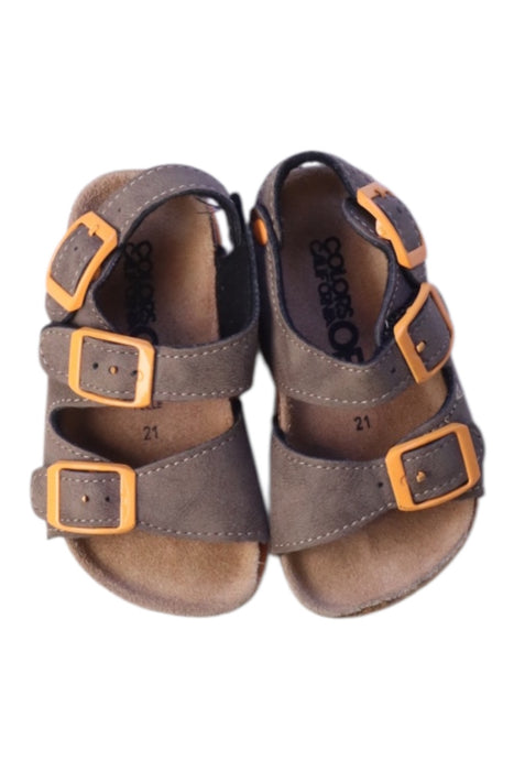 A Grey Sandals from Colors of California in size 12-18M for neutral. (Back View)