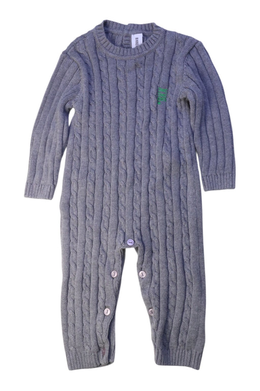 A Grey Long Sleeve Rompers from Dirk Bikkembergs in size 6-12M for boy. (Front View)