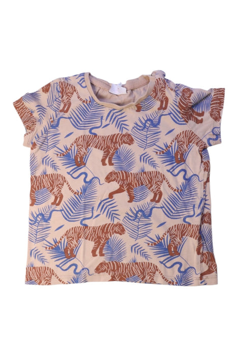 A Beige Short Sleeve T Shirts from Seed in size 2T for boy. (Front View)