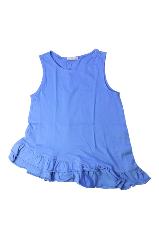 A Blue Sleeveless Tops from Crewcuts in size 4T for girl. (Front View)