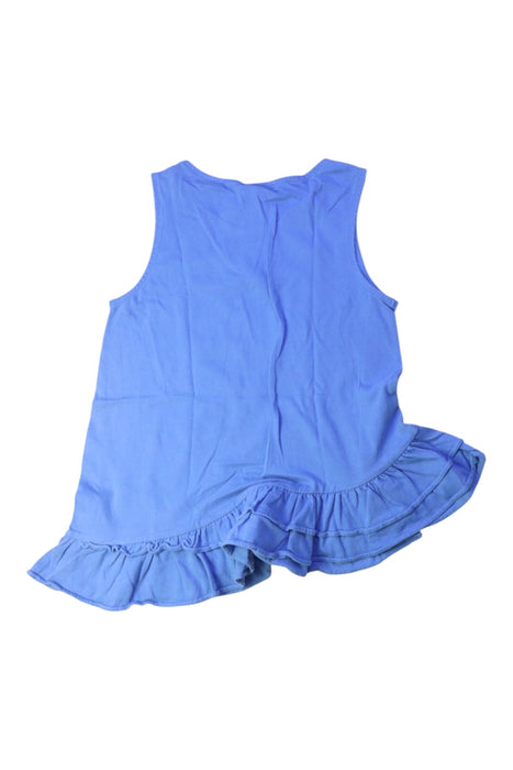 A Blue Sleeveless Tops from Crewcuts in size 4T for girl. (Back View)