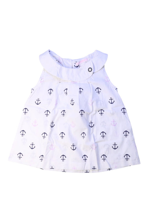 A White Sleeveless Dresses from Janie & Jack in size 4T for girl. (Front View)