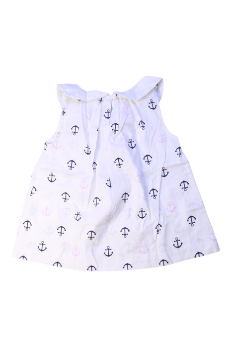 A White Sleeveless Dresses from Janie & Jack in size 4T for girl. (Back View)