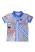 A Blue Short Sleeve Polos from Kenzo in size 3T for boy. (Front View)